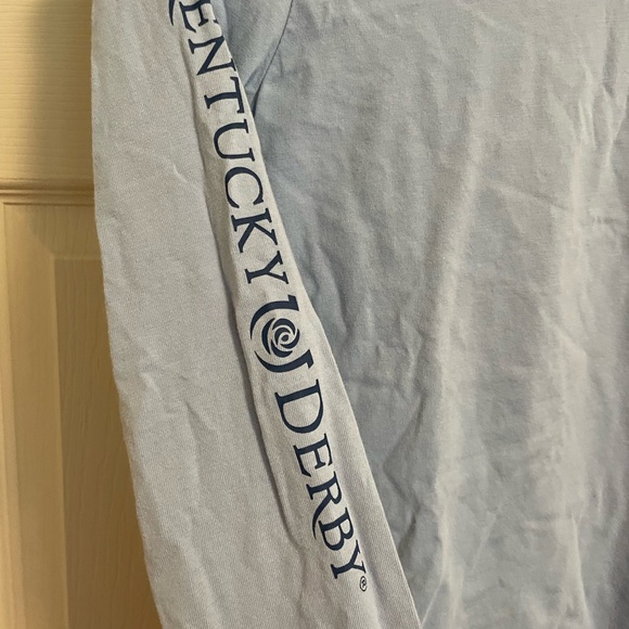 Vineyard Vines Kentucky Derby long sleeve light blue t-shirt children’s size M - Picture 6 of 8